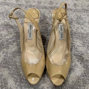 Jimmy Choo Shoes - Jimmy Choo Nude heel Jimmy Choo Shoes - Jimmy Choo Nude heel